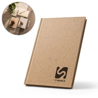 Caderno A5 em casca de coco