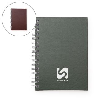 Caderno Pequeno de Couro Sintético