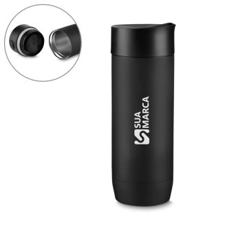 Caneca Inox Parede Dupla 450ml