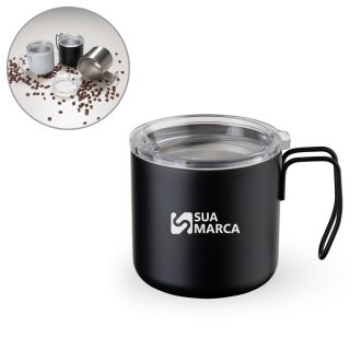 Caneca Inox Parede Dupla 350 ml