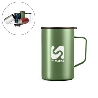 Caneca Inox Parede Dupla 350ml