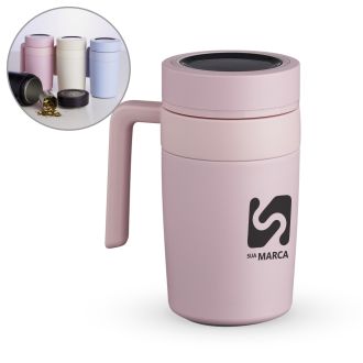 Caneca Térmica Inox 500ml com Display LED