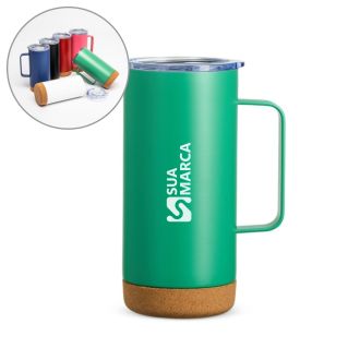 Caneca Térmica com Cortiça de 500ml