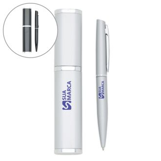 Caneta Metal com Estojo