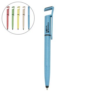 Caneta Fibra de Bambu Touch com Suporte