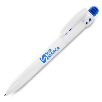 Caneta Plástica Esferográfica Retrátil
