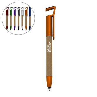 Caneta Ecológica Touch com Suporte