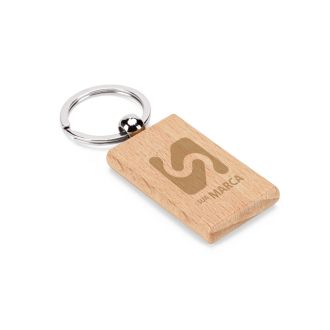Chaveiro Retangular em Madeira de Faia Stewie