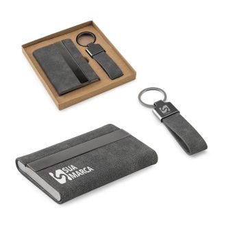 Conjunto Composto por um Porta-cartões e Chaveiro Vaughn