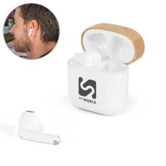 Fones de Ouvido Wireless em ABS 100% Reciclado e Bambu Cobain