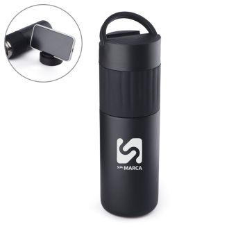 Garrafa Térmica de Aço Inox Suporte para Celular 500ml