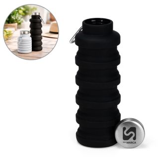 Garrafa Retrátil Silicone 500ml