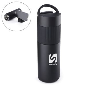Garrafa Térmica 500ml com Suporte para Celular
