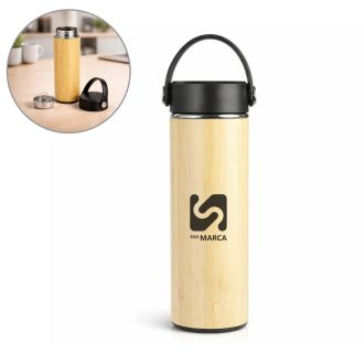Garrafa Térmica Bambu 400ml