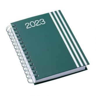 Agenda Wire-o Capa Premium com Faixa Verde com Ano