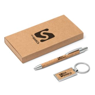 Kit Chaveiro de Alumínio e Caneta Esferográfica Lavre