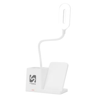 Luminária Led com Carregamento via Indução e Porta-caneta