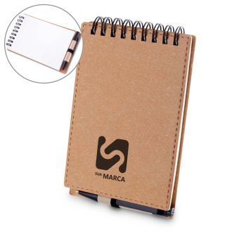 Mini Caderno de Anotações com Caneta