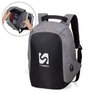 Mochila Antifurto USB e P2