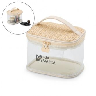 Nécessaire Pvc e Palha