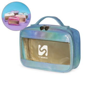 Necessaire Sintética Holográfica Impermeável