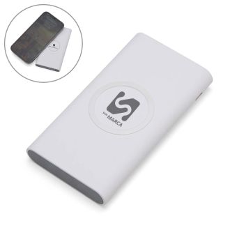 Power Bank 8000mAh com Carregamento via Indução ou via Cabo