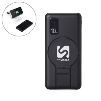 Power Bank 10.000mAh com Carregamento via Indução ou via Cabo