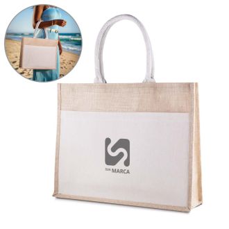 Sacola em Algodão e Juta