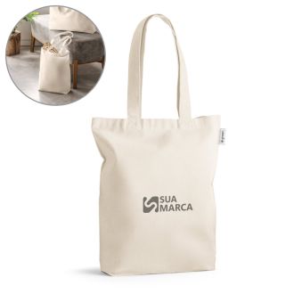 Sacola com algodão reciclado