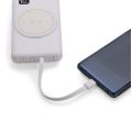 Power Bank 10.000mAh com Carregamento via Indução ou via Cabo