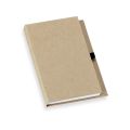 Bloco de Anotações em Kraft com Porta Caneta