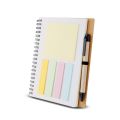 Caderno capa em papelão reciclado com caneta