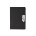Caderno em PU com placa em metal