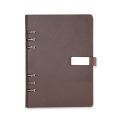 Caderno Fichário Couro Sintético