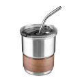 Copo em Inox com Canudo