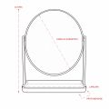 Espelho de Mesa Plástico