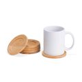 Kit Porta-Copos Bambu 6 Peças