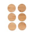 Kit Porta-Copos Bambu 6 Peças