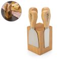 Kit Queijo 4 Peças Suporte Magnético