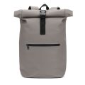 Mochila "Roll Top" em PU com Bolso para Notebook (16")