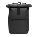 Mochila "Roll Top" em PU com Bolso para Notebook (16")