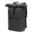 Mochila "Roll Top" em PU com Bolso para Notebook (16")