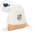 Mochila Saco de Lona e Cortiça