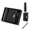 Kit Master Executivo Caderno, Caneta Metalica e Garrafa Térmica