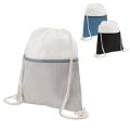Sacola/Mochila em poliéster e veludo (41x34,4cm)